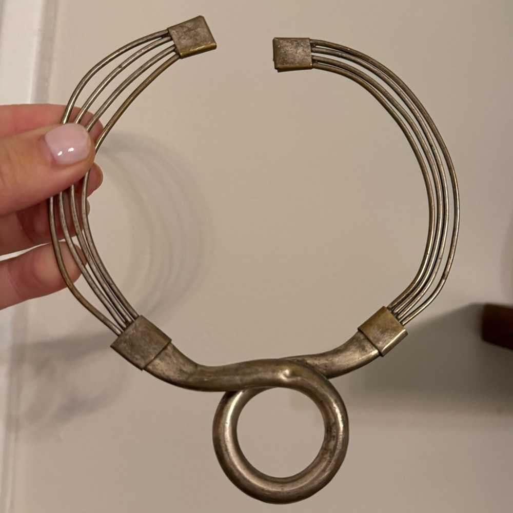Stunning (Possibly Silver) Unique Collar Necklace - image 1